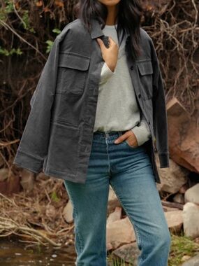 Jenni Kayne Charcoal Utility Jacket